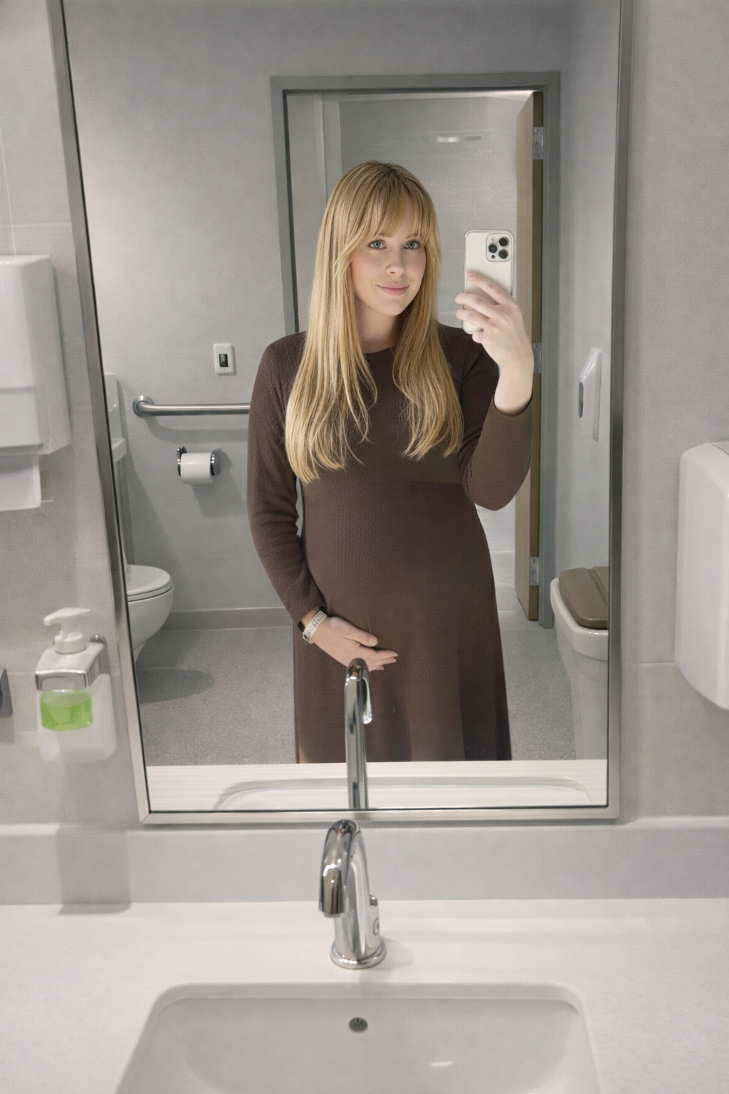 Surrogate mother outdoors