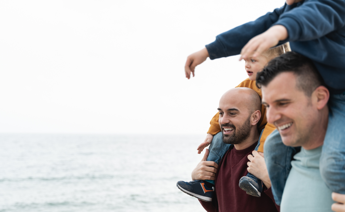 Happy two-dad family