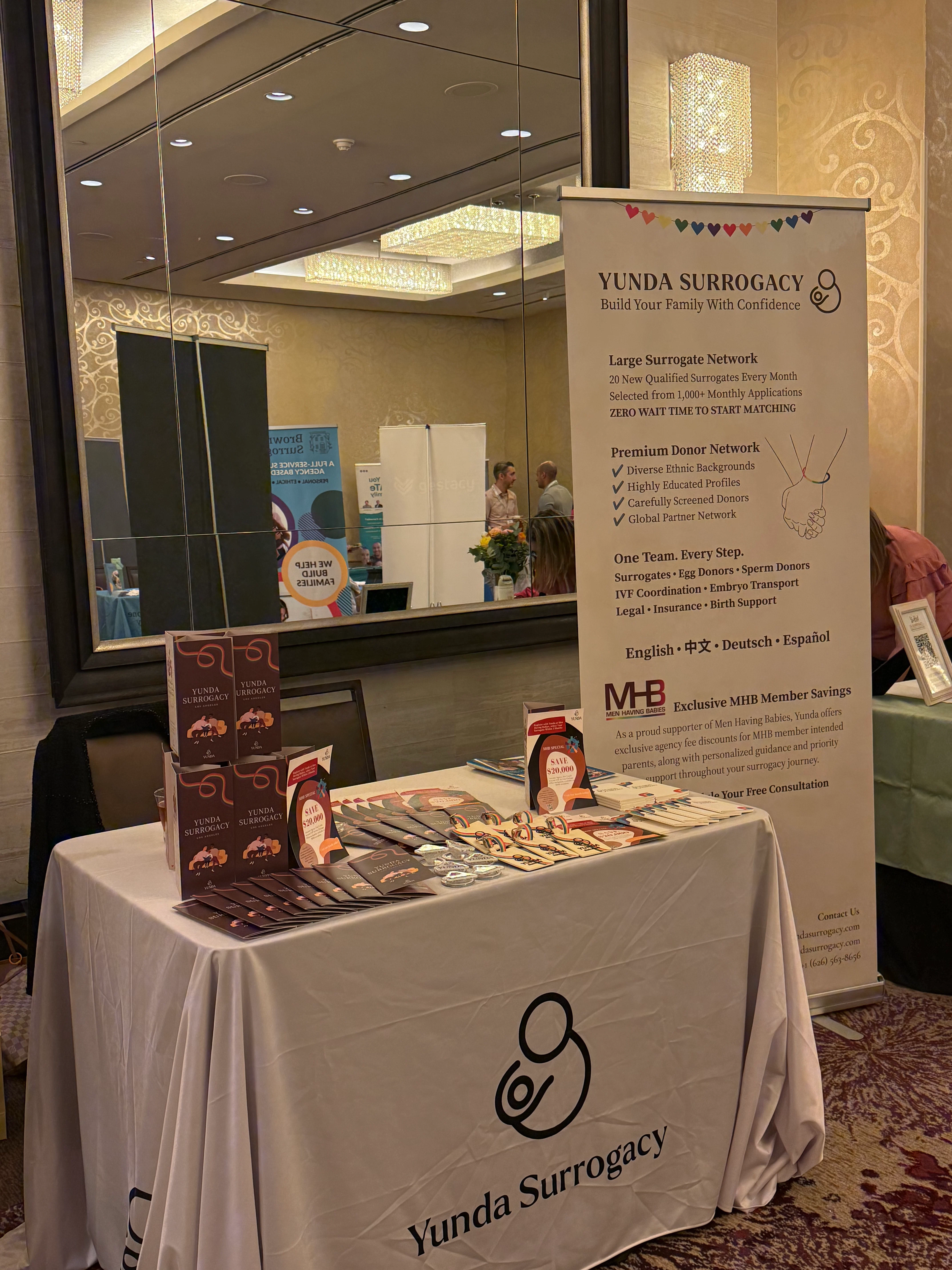 Yunda Surrogacy display at MHB New York 2026