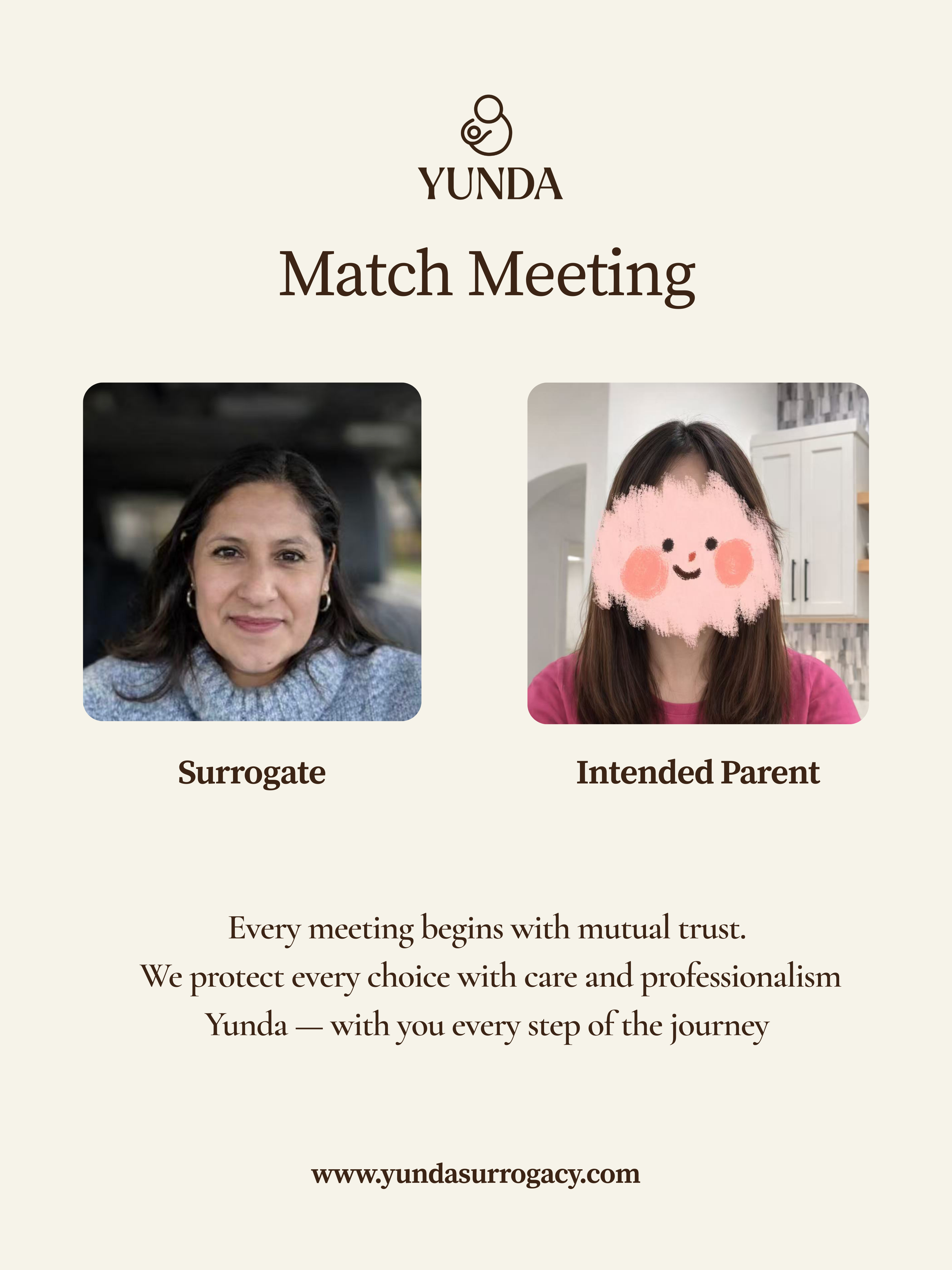 Surrogate mother portrait