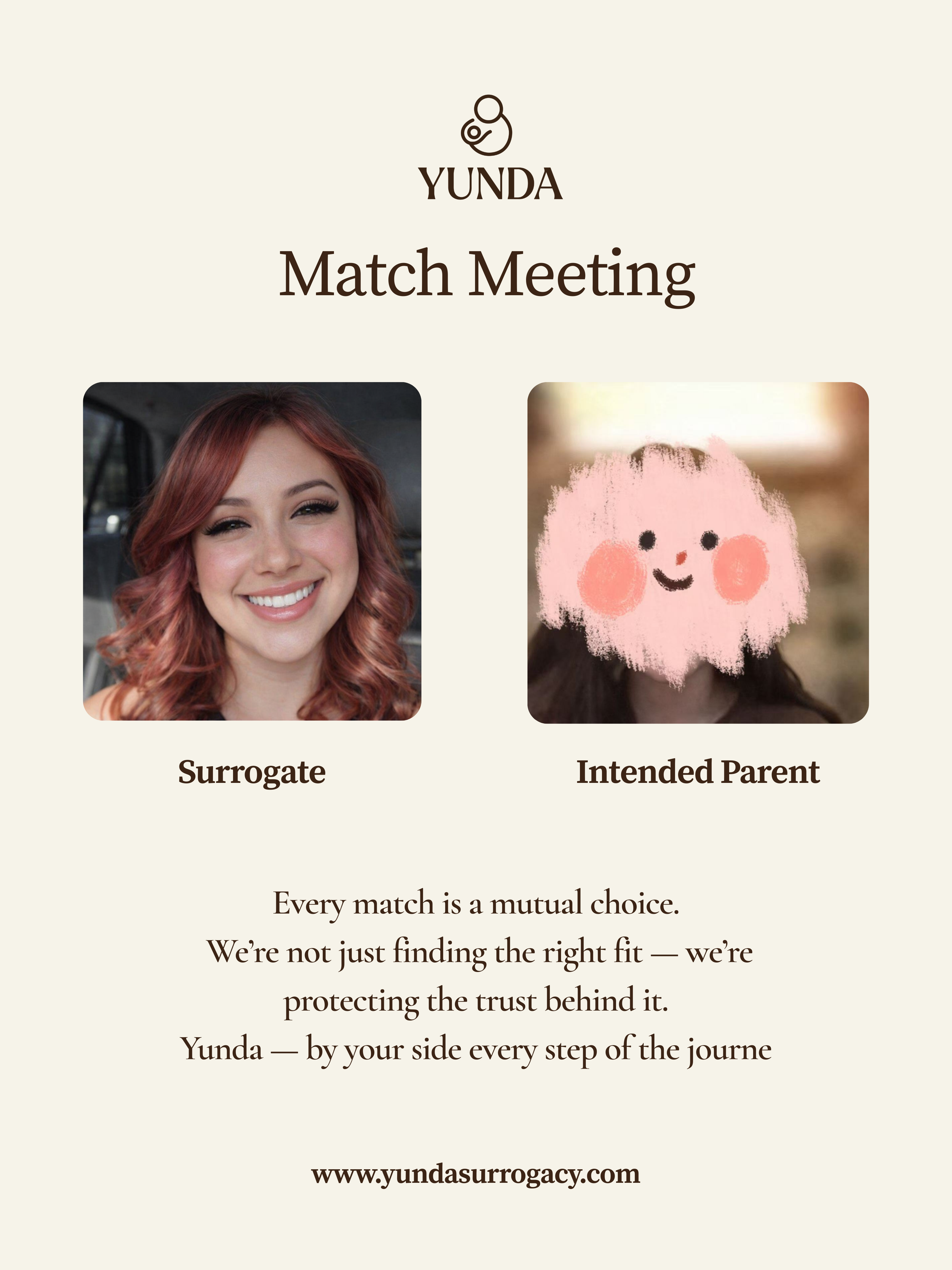 Surrogate mother with family